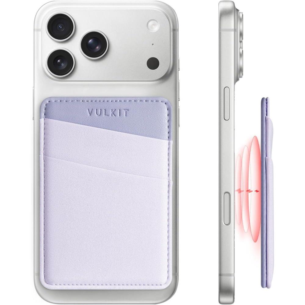 image:imageVULKIT Magnetic Phone Wallet for MagSafe RFID Blocking  Card Holder Wallet for iPhone 1615141312 Series amp Phone Case with MagSafeViolet