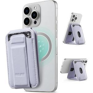 VULKIT Magnetic Phone Card holder RFID Blocking Slim Card Wallet Phone Case Compatible with Suitble for iphone 16/15/14/13/12 Series(Black)(Serenity)