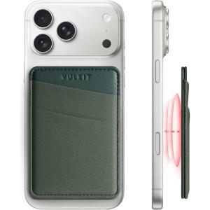 VULKIT Magnetic Phone Wallet for MagSafe- RFID Blocking – Card Holder Wallet for iPhone 16/15/14/13/12 Series & Phone Case with MagSafe(Forest Green)