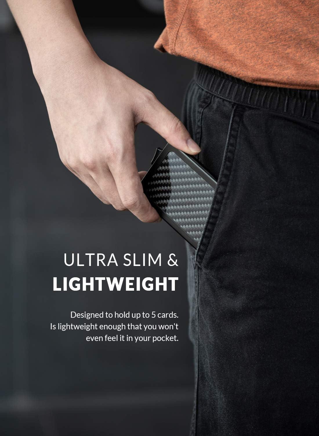 image:imageVULKIT Pop Up Wallet Slim Minimalist Credit Card Holder For Men and Women RFID Blocking Mini Metal Case