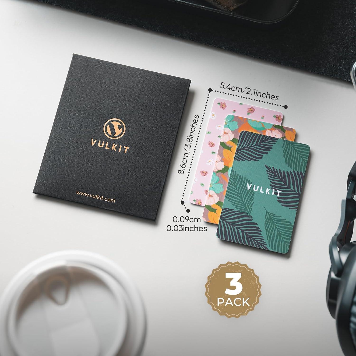image:imageVULKIT RFID Blocking Cards Slim RFID Card Blocker amp NFC Contactless Card Protector for Your Wallet and Passport for Travel Outdoor 2 Leafcombo