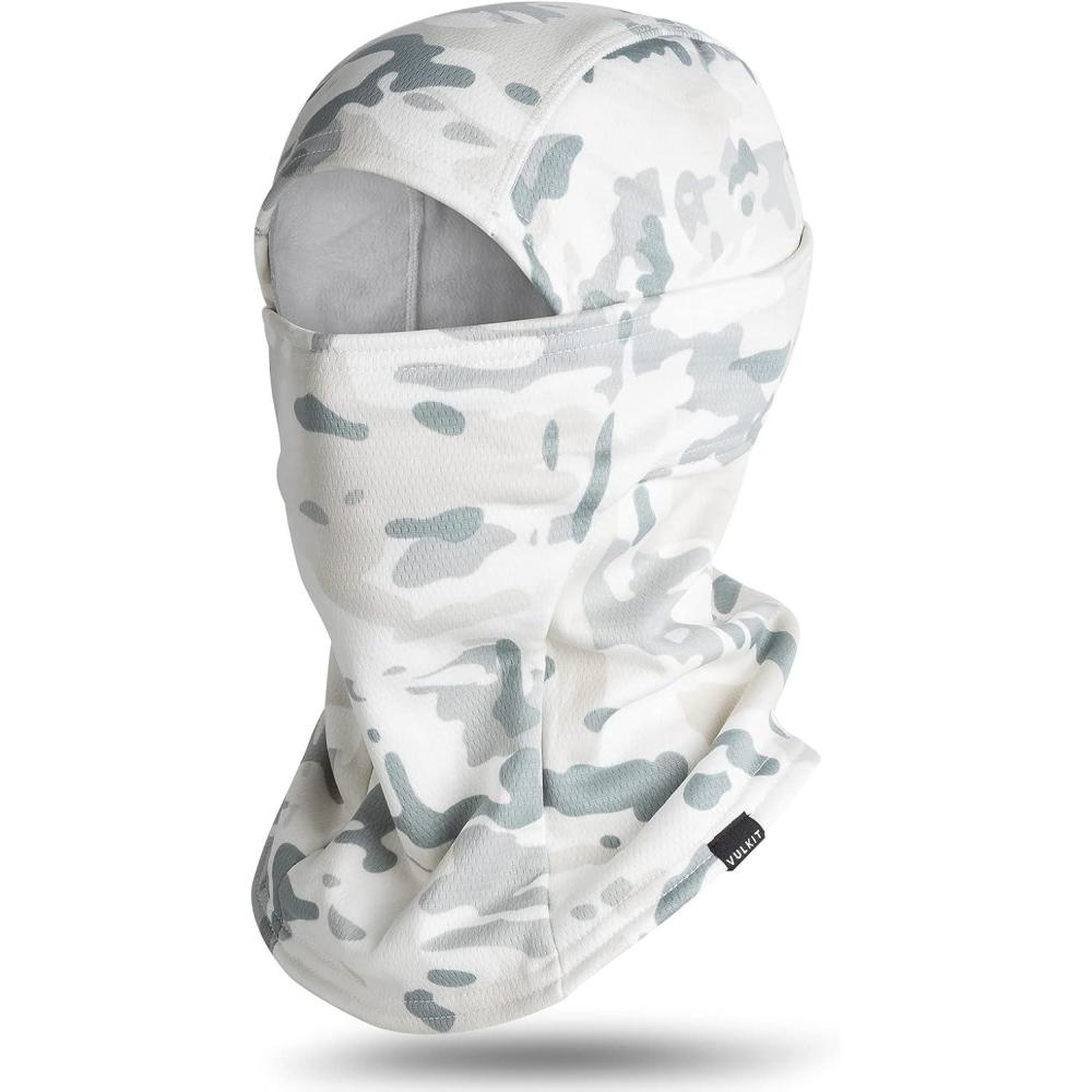 image:imageVULKIT Balaclava Face Mask UV Protection for Women Men Leightweight Sun Tatical Hood Fishing Riding MotorcycleWarmsnowy Camo