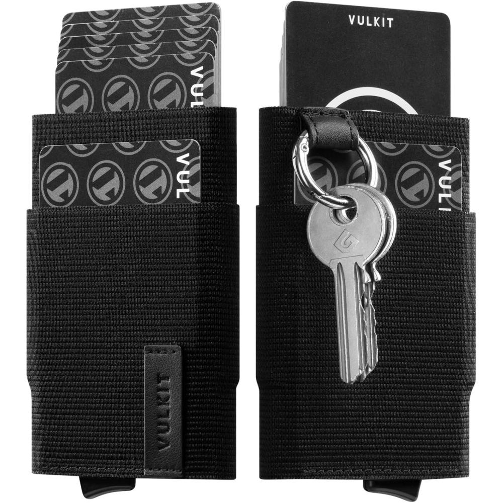 image:imageVULKIT Pop up Wallet for Women with Keychain RFID Blocking Minimalist Slim Credit Card Holder for Gift Leopard KhakiBlack