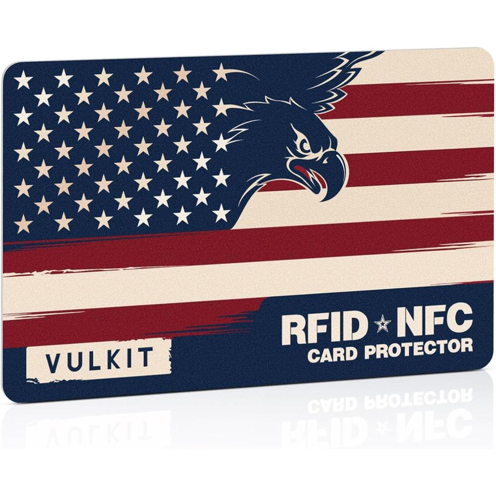 image:imageVULKIT RFID Blocking Cards 3 Pack Contactless Protection for RFIDNFC AntiTheft Esssentials for Travel Shopping amp Business OccasionsThe United States  1 Pack