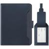 image:imageVULKIT Passport Holder for Travel RFID Blocking Travel Wallet for Women amp Men Passport Cover with Luggage Tag for Suitcases Magnetic Closure Passport Case Holds ID Card 5 Cards Tickets CashTwotone Navy
