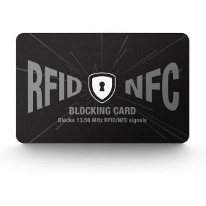 DUGRAFT 10 Pack RFID Blocking Card, One Card Protects Your Entire Wallet, NFC Contactless Signal Blocker, Credit Card Protector, Rfid Card BLocker(1 Pack)