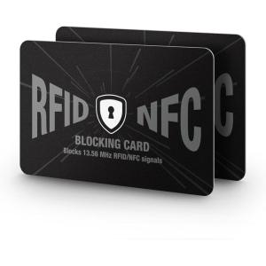 DUGRAFT 10 Pack RFID Blocking Card, One Card Protects Your Entire Wallet, NFC Contactless Signal Blocker, Credit Card Protector, Rfid Card BLocker(2 Pack)