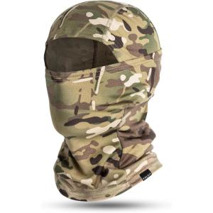 VULKIT Balaclava Face Mask UV Protection for Women Men Leightweight Sun Tatical Hood Fishing Riding Motorcycle(Terrain Camo)