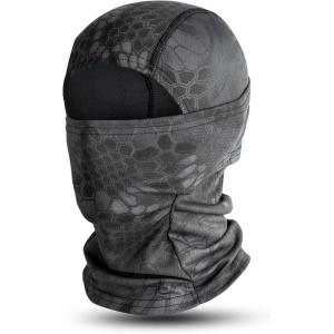 VULKIT Balaclava Face Mask UV Protection for Women Men Leightweight Sun Tatical Hood Fishing Riding Motorcycle(Wild Black)