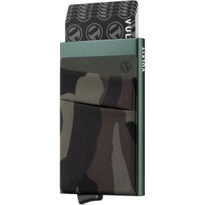 VULKIT Card Holder with Money Pocket Pop Up Wallet RFID Blocking Slim Metal Bank Card Case Holds 5 Cards and Notes(Camouflage Green)