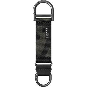 VULKIT Heavy Duty Keychain Durable Nylon Strap for Belt Loop, Molle Pouch, Backpack, Quick Release Key Rings(Black Camo)