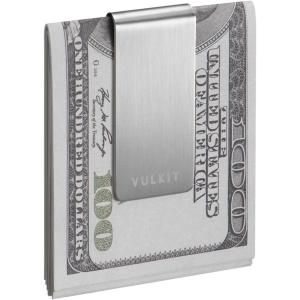 VULKIT Money Clip Stainless Steel Cash Holder EDC Accessories Men’s Money Clips(Silver-1pcs)