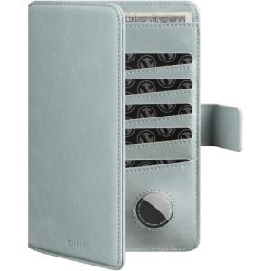 VULKIT Passport Holder with Airtag Holder RFID Blocking Passport Wallet Travel Leather Passport for Women(Black Brown)(Blue)