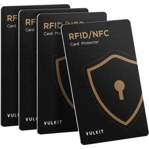 VULKIT RFID Blocking Cards 12 Pack Credit Card Protectors NFC Contactless Cards Protection for Business & Travel Wallet(VCP100)