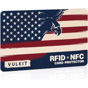 VULKIT RFID Blocking Cards 3 Pack Contactless Protection for RFID/NFC Anti-Theft Esssentials for Travel, Shopping & Business Occasions(The United States – 1 Pack)