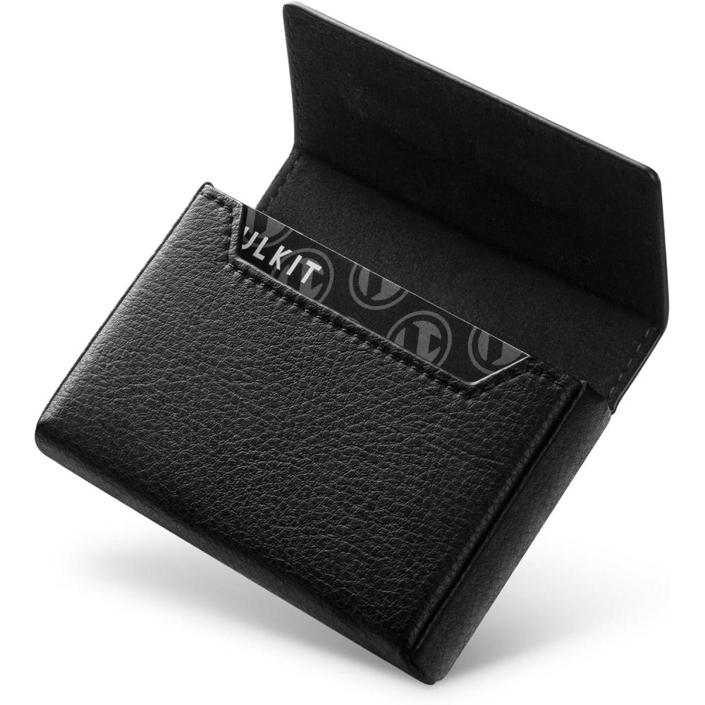 image:imageVULKIT Business Card Holders Large Capacity for 3040 Business Cards with RFID Blocking Magnetic ClosureBlack