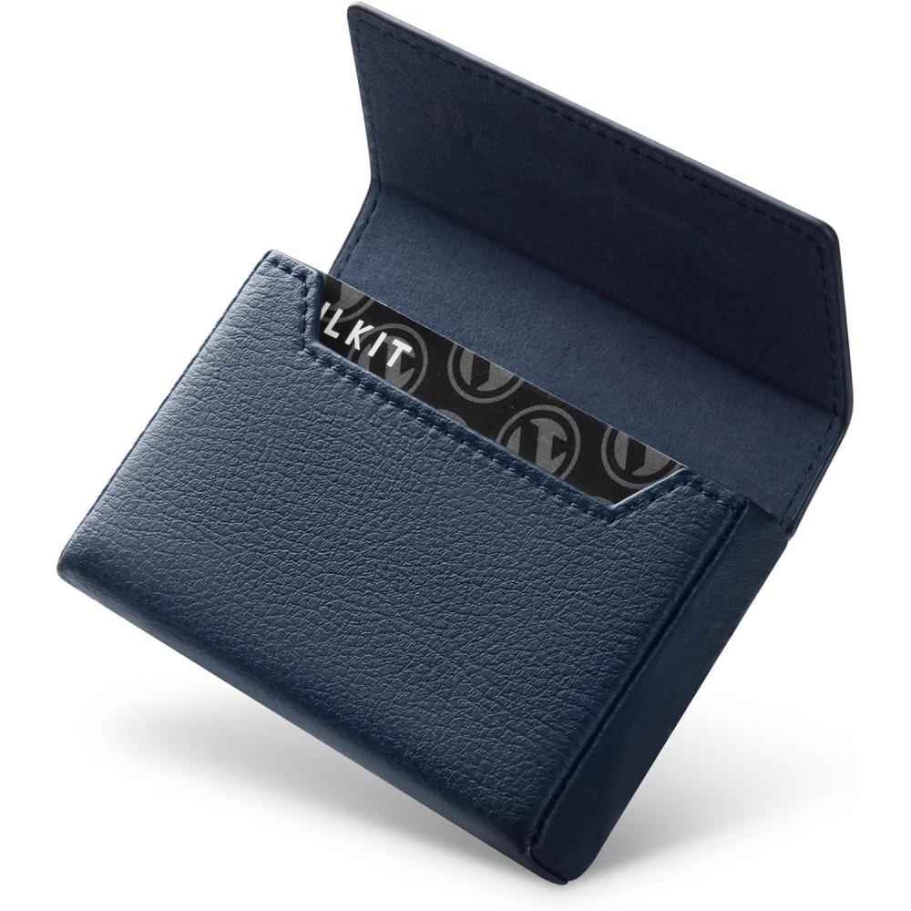 image:imageVULKIT Business Card Holders Large Capacity for 3040 Business Cards with RFID Blocking Magnetic ClosureNavy