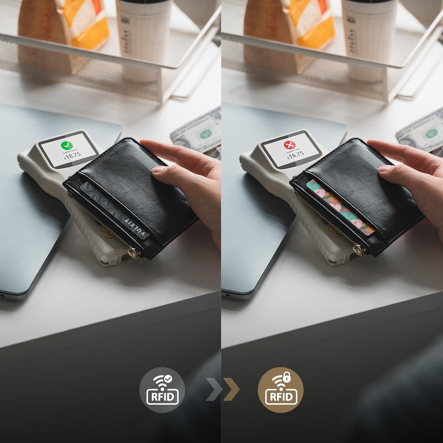 image:imageVULKIT RFID Blocking Cards Slim RFID Card Blocker amp NFC Contactless Card Protector for Your Wallet and Passport for Travel Outdoor 2 FlowerFlower