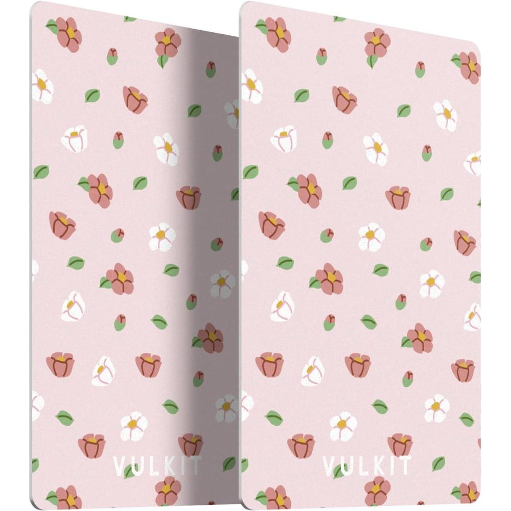 image:imageVULKIT RFID Blocking Cards Slim RFID Card Blocker amp NFC Contactless Card Protector for Your Wallet and Passport for Travel Outdoor 2 FlowerPink flower