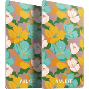 VULKIT RFID Blocking Cards, Slim RFID Card Blocker & NFC Contactless Card Protector for Your Wallet and Passport for Travel, Outdoor (2, Flower)(Flower)