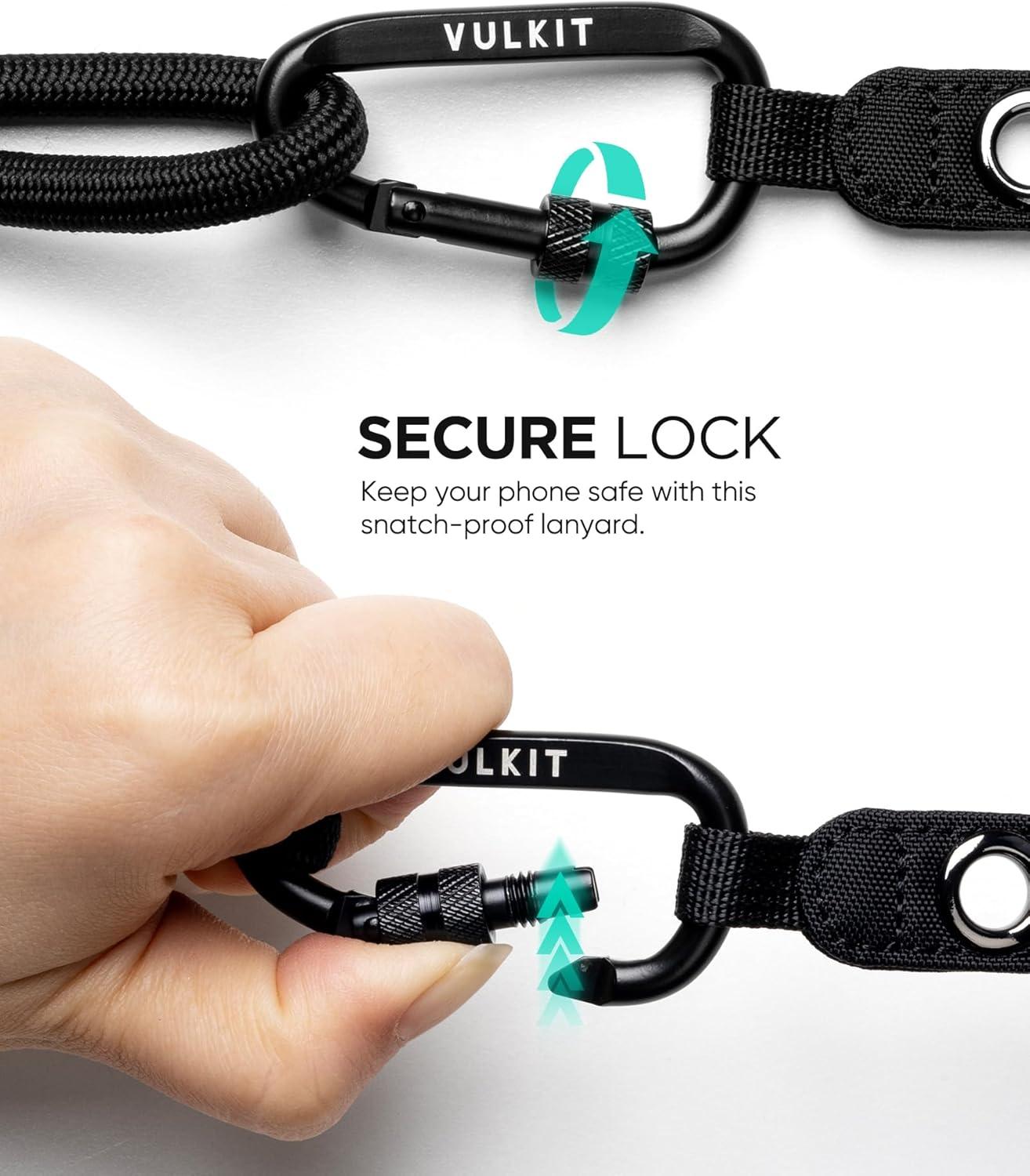 image:imageVULKIT Cell Phone Lanyard Crossbody Adjustable Neck amp Shoulder Strap Phone HolderBlack