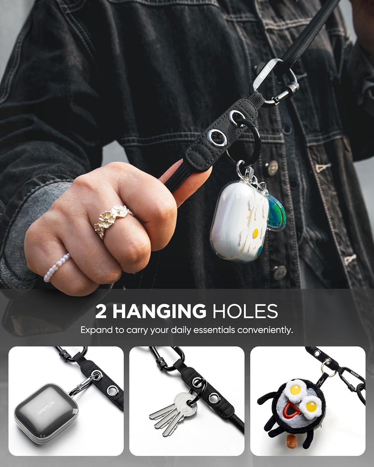 image:imageVULKIT Cell Phone Lanyard Crossbody Adjustable Neck amp Shoulder Strap Phone HolderBlack