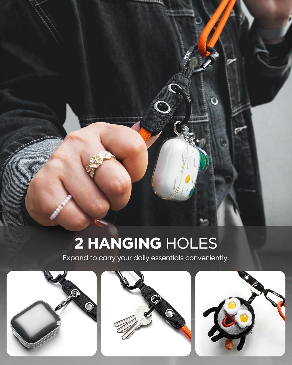 image:imageVULKIT Cell Phone Lanyard Crossbody Adjustable Neck amp Shoulder Strap Phone HolderOrange