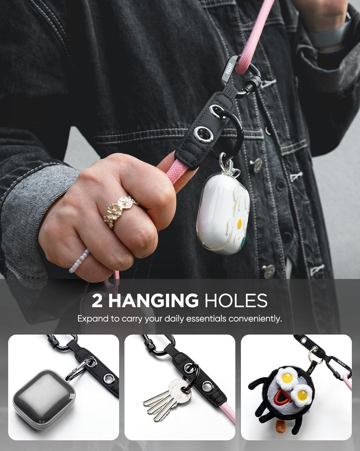 image:imageVULKIT Cell Phone Lanyard Crossbody Adjustable Neck amp Shoulder Strap Phone HolderPink