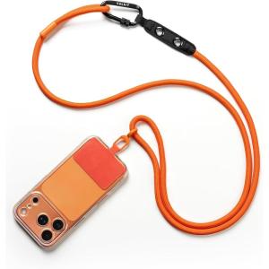VULKIT Cell Phone Lanyard Crossbody, Adjustable Neck & Shoulder Strap Phone Holder(Orange)