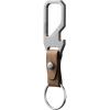 image:imageVULKIT Titanium Key Keeper Genuine Leather Belt Loop Keychain Bottle Opener Keychain EDC Carabiner Key Holder