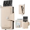 image:imageVULKIT Pop Up Card Holder Wallet for Women with Zipper Coin Pocket RFID Blocking Credit Card Case Holds 8 Cards Cash Compartment ID WindowBeige