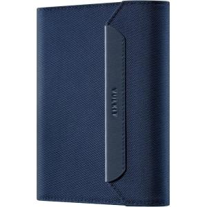 VULKIT Passport Case with RFID Protection, Passport Holder and Vegan Leather Card Holder for Travel, Blue