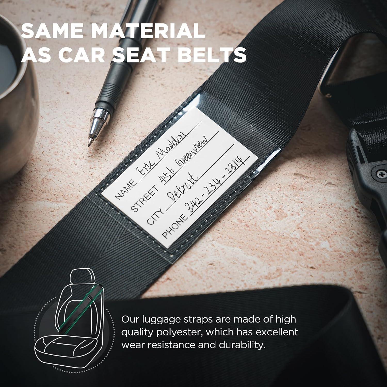 image:imageLuggage Straps TSA Approved with Cross Design Adjustable Heavy Duty AntiBurst Travel Belt Reinforced Buckle Fits 2032 Inch Suitcases for Business Trips Corporate Travel Frequent Flyers