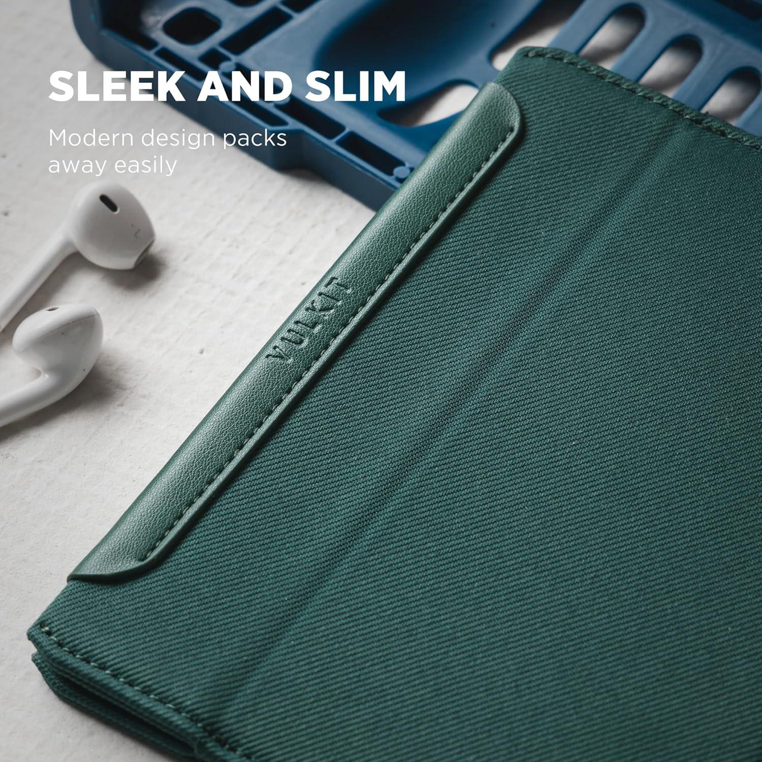 image:imageVULKIT RFID Passport Holder Slim Design Pocket Fitted Passport Cover Magnetic Closure Single Passport DesignOlive