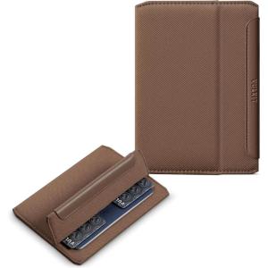 VULKIT RFID Passport Holder Slim Design Pocket Fitted Passport Cover Magnetic Closure, Single Passport Design(Espresso)