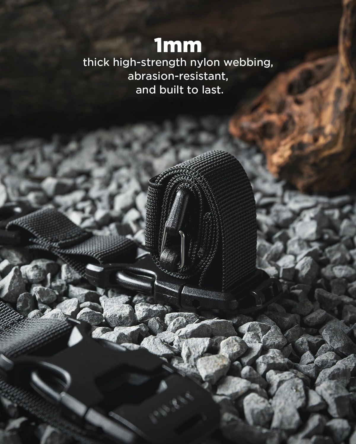 image:imageVULKIT Tactical Backpack Adjustable Straps Molle Accessories Fastening Strap with Buckle Clips Outdoor Compression Bundling Luggage StrapsBlack