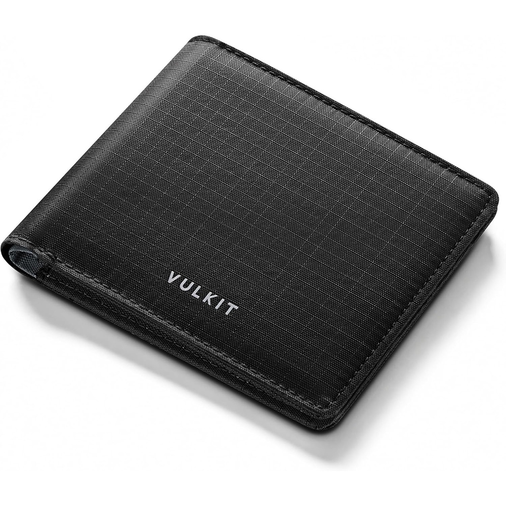 image:imageVULKIT Lite Wallet RFID Blocking Bifold Wallets Minimalist Waterrepellent amp WearresistantBlack