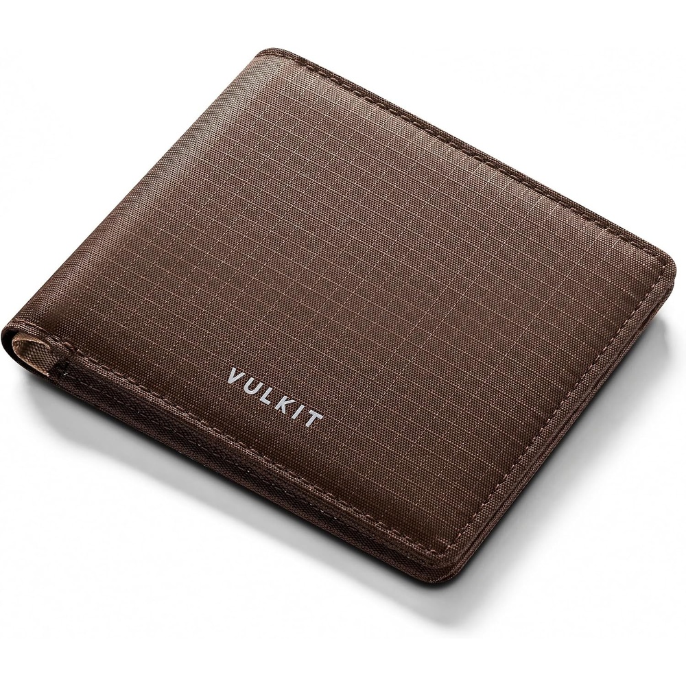 image:imageVULKIT Lite Wallet RFID Blocking Bifold Wallets Minimalist Waterrepellent amp WearresistantEspresso