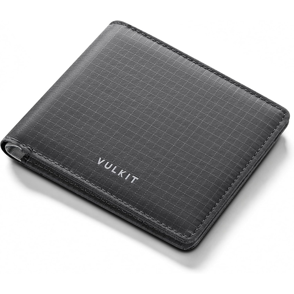 image:imageVULKIT Lite Wallet RFID Blocking Bifold Wallets Minimalist Waterrepellent amp WearresistantGrey
