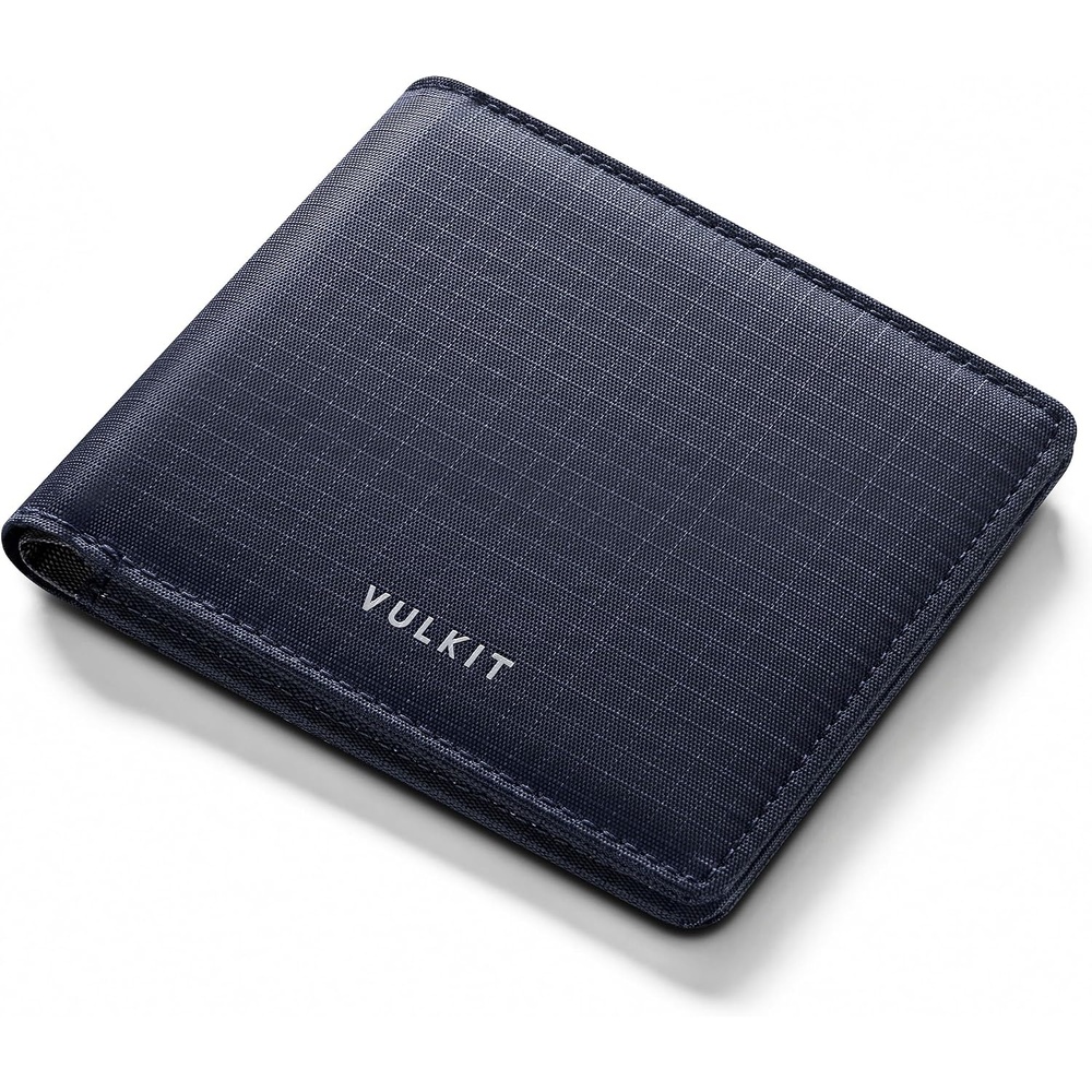 image:imageVULKIT Lite Wallet RFID Blocking Bifold Wallets Minimalist Waterrepellent amp WearresistantNavy Blue
