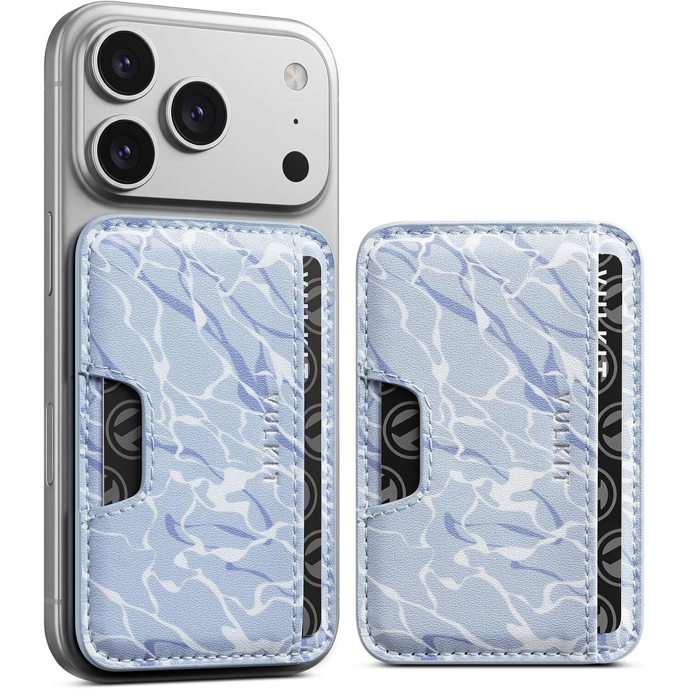 image:imageVULKIT Phone Wallet Stick On Credit Card Holder for Phone Case Slim Strong SelfAdhesive StickOn Card Holder Wallet for iPhone amp Android Compatible with Most Cell PhonesCelestial Wave