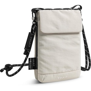 VULKIT City Pouch Crossbody Travel Bags RFID Blocking Travel Wallet Passport Pouch Neck Wallet Phone Bags for Men Women Teens(Greige)